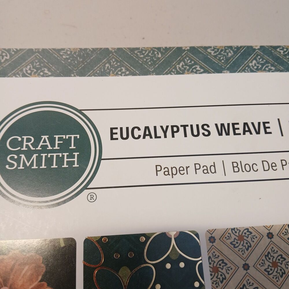 Eucalyptus Weave by Craft Smith 12 X 12 Paper pad~48 pages NEW - Picture 6 of 10